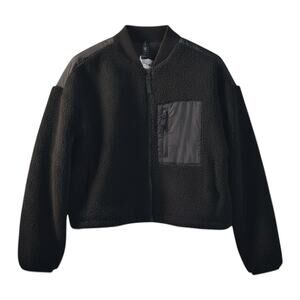 Women's High Pile Bomber Jacket - All In Motion - Black S